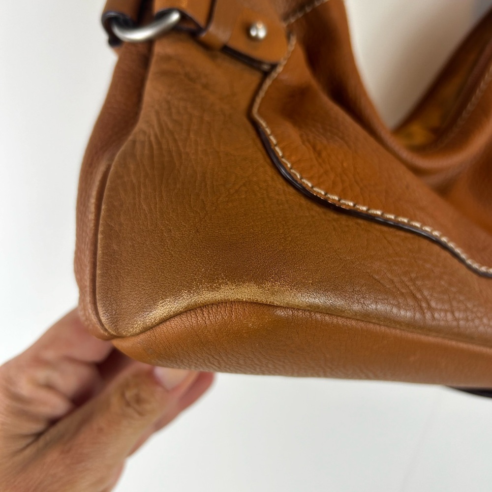 Giani Bernini Brown Leather Shoulder Bag - Picture 12 of 13